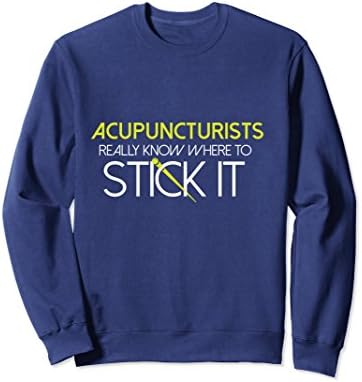 Unisex Funny Acupuncturist Gift T-Shirt Acupuncture Stick It Needle Large Navy