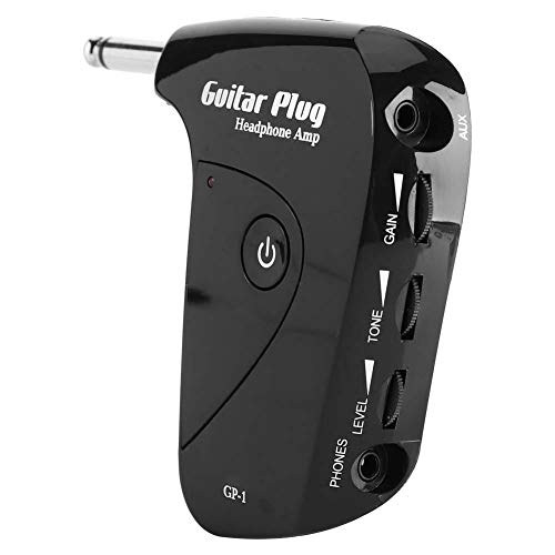Guitar Headphone Amp, RiToEasysports NUX Angel Classic Rock Guitar Plug Headphone Amp GP-1 Mini Portable Headphone Amplifier Effects