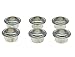 Dopro Metal Chrome 10mm Guitar Tuners Conversion Bushings Adapter Ferrules for Vintage Guitar Tuning Keys