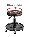 Aain® Pneumatic Mechanic Roller Seat,Adjustable Rolling Stool with Tool Tray,Best Work Tool for Garger,Workshop and Auto Repair Shop,300lbs (Black)thumb 2