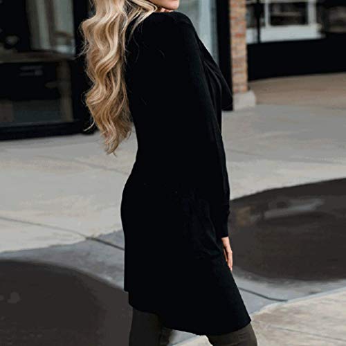 Liraly Womens Coats, Big promotion! New Fashion Womens Long Jackets Autumn Solid Ladies Coat Outwear Cardigan Overcoat (US-4 /CN-S,Black ) - Thumbnail 3