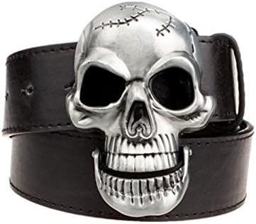 Mens Skull Head Buckle Belt Fashion Jeans Decorative Belt