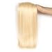 613 Blonde Bundles with Lace Frontal Closure 13x4 Ear To Ear with Baby Hair Straight Peruvian 613 Blonde 2 Bundles with Frontal Closure Virgin Hair Queen Plus Hair(12 12 with 12inch)