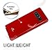 GOOSPERY Pearl Jelly for Samsung Galaxy Note 8 Case (2017) Slim Thin Rubber Case (Red)