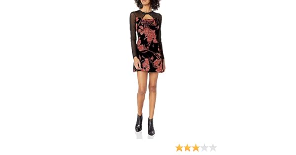bcbg floral velvet burnout wrap dress