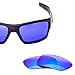 LenzFlip Oakley TURBINE Lens Replacement - Gray Polarized with Blue Mirror Lenses