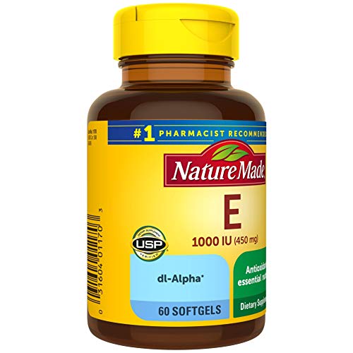 Nature Made Vitamin E 1000 IU (dlAlpha) Softgels 60 Ct Pricepulse