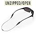 Cablz Zipz Adjustable Eyewear Retainer | Adjustable, Lightweight, Low Profile, Off-The-Neck Eyewear Retainer Strap | Black | 14