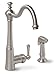 PREMIER GIDDS-120025LF Sonoma Kitchen Faucet with Single Handle and Side Spray, Brushed Nickel, Lead Free