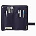 LIHITLAB Slim Pen Case, 7.5 x 4.3, Black (A7585-24) (A-7585-24)