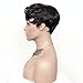 AIWEISE Human Hair Short Pixie Wigs for Black Women Short Human Hair Curly Wigs Short Black Wigs for African Americans
