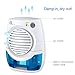 1byone Electric Mini Dehumidifier Compact and Portable for Damp Air, Mold, Moisture in Home, Kitchen, Bedroom, Basement, Caravan, Office, Garage-Auto Shut Off, Blue