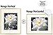 Golden State Art, Set of 7, Metal Wall Photo Frame Collection, Aluminum Photo Frame with Ivory Color Mat & Real Glass (Gold)