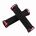 Onedayshop BC-601 1 Pair Nonslip MTB Mountain Bike Bicycle Cycling Grips Rubber Lock On Handlebar Grips (red)