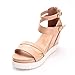 Alexis Leroy Summer Women's Classic Buckle Design Fashion Wedge Sandals