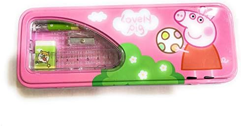 ZapDiaries Premium Peppa Pig Pencil Box (Pink)
