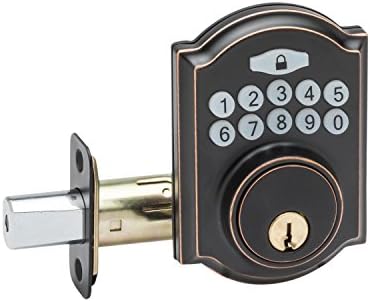 Copper Creek DBH3410TB Heritage Electronic Keypad Deadbolt, Tuscan Bronze