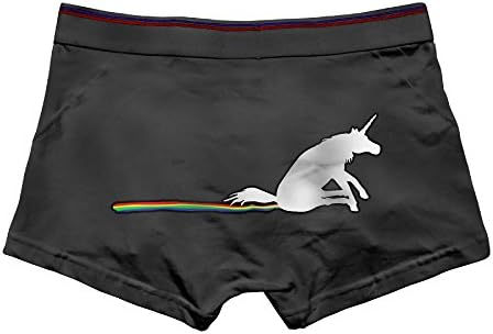 Unicorn Poo Rainbows Men's Bliss Modal Breathable Boxer Brief Cotton Underwear