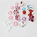Toddler Crystal Earring Box Set Girl Earrings Clip-on Princess Jewelry Set Birthday Gift Pretend Play Toy Dress up Set-B