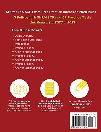 SHRM CP and SCP Exam Prep Practice Questions 2020-2021: 3 Full-Length SHRM SCP and CP Practice Tests [2nd Edition for 2020 / 2021]