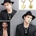 U7 Men Black Star of David Necklace Pendant Jewish Jewelry with 22 Inch Chain