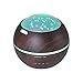 TOMNEW 150ML Aromatherapy Diffuser Ultrasonic Essential Oil Diffuser Kids Room Fragrance Mini Aroma Humidifier Wood Grain Waterless Auto Shut-off and 7 Color LED Lights Changing for Home Baby (Black)