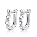 VWH Women's Sterling Silver Ear Hoop Earrings Ear Stud