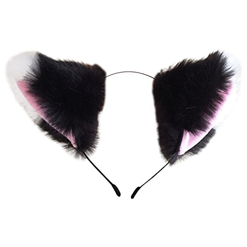 Song Cat Fox Ears Long Fur Hair Headband Anime Cosplay Party Headwear