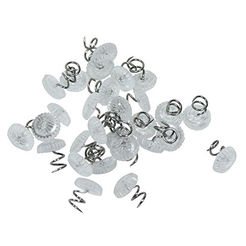 image for Bed N' Basics Upholstery Twisty Pins with Clear Heads - 50 Pack - Hold