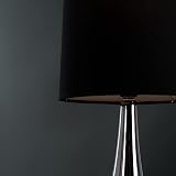 MiniSun Modern Chrome Teardrop Touch Table Lamps Set of 2 with 5W LED Bulbs view 7