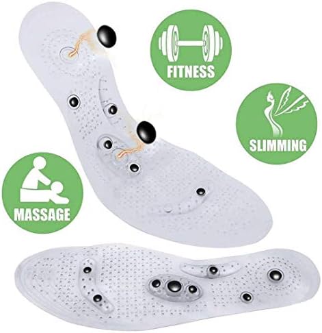 MindInSole for Feet Acupressure Magnetic Inserts for Women and Men Massage Foot Therapy Reflexology Pain Relief Helps Weight Loss Size 6-12