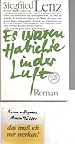 Front cover for the book Es waren Habichte in der Luft by Siegfried Lenz