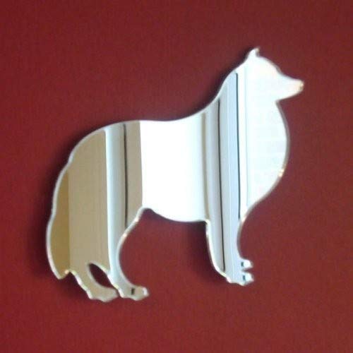 Sendmeamirror Dog Mirror - Colli Dog 12cm x 10cm
