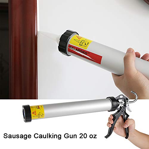 BELAROKO Sausage Caulking Gun 20 oz Manual Sausage/Cartridge/Bulk Tube