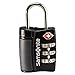 Samsonite Luggage 3 Dial Travel Sentry Combo Lock, Black, One Size