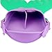 Zole Mermaid Swim Fin Adjustable Diving Monofin Swimming Foot Flipper Mono Swim Training For Kids Childrens (green with purple)