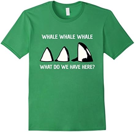 Mens Whale Whale Whale | Funny Animal Joke Pun Tee T-shirt Large Grass