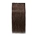 10 inch 70g Clip in Remy Human Hair Extensions Full Head 8 Pieces Set Short length Straight Very Soft Style Real Silky for Beauty #4 Medium Brown