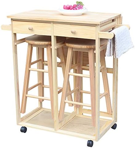 Small kitchen area set with drawers and leaf extension, worth $115.79.