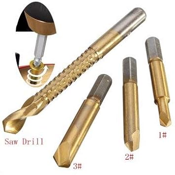 Generic 4Pcs Hss Damaged Screw Extractor Set Bolt Extractor Broken Screw Remover