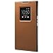 BlackBerry Leather Smart Flip Case for BlackBerry PRIV - Retail Packaging - Tan