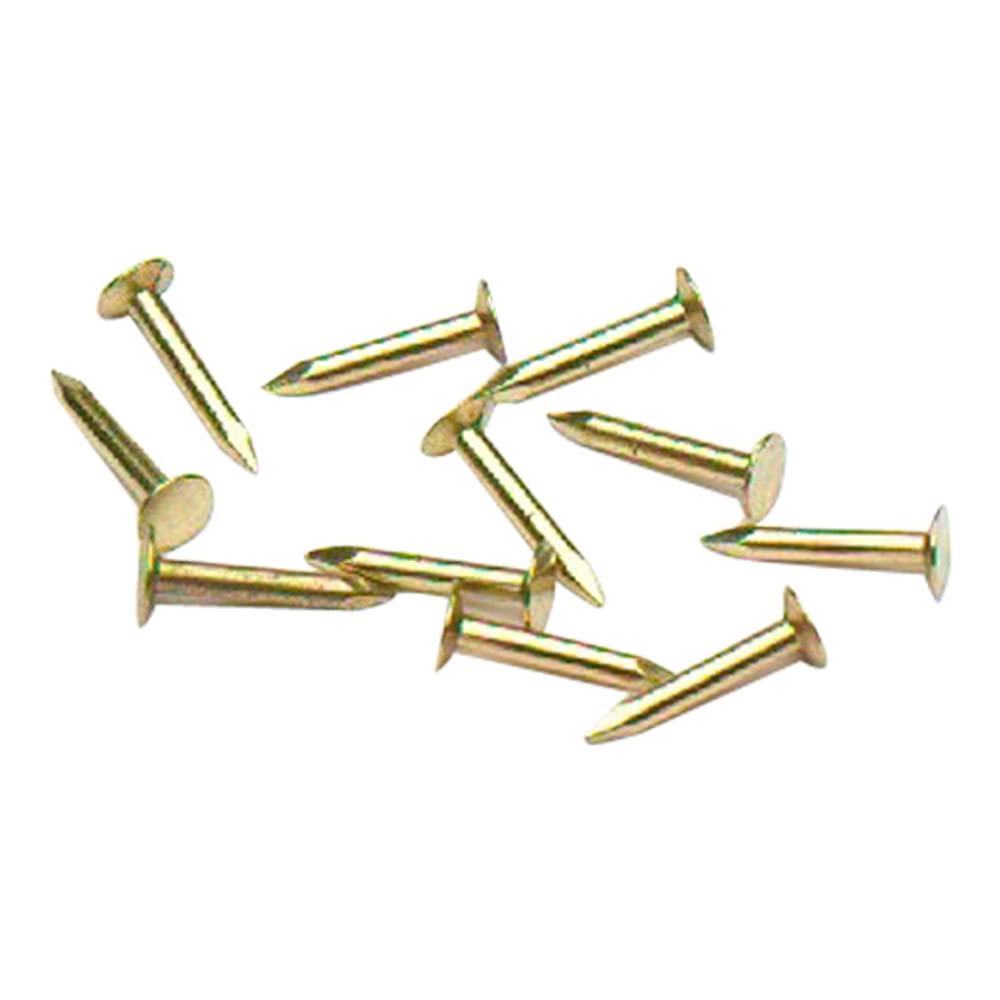 Merriway BH03485 (100 Pcs) Pins for Mini Hinges etc, Brass Plated 10 x 1 mm (3/8 Inch Long) - Pack of 100 Pieces
