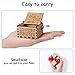 Kids Wooden Music Box Toy for Toddlers, Hand Cranked Engraved Music Gift for 2-8 Year Old Girls Boys Fun Birthday Presents for Babies Children Toys Gift for Grandson Age 3 4 5 6 7 Twinkle Little Star