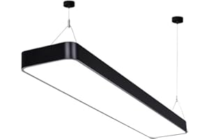 Modern Rectangular LED Chandelier, Minimalist Pool Table Pendant Lamp, Adjustable Height Light Fixture for Billiard Room, Din