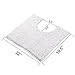 Vdomus Contour Bath Rug, Soft Shaggy U-Shaped Toilet Floor Mat Bathroom Carpet, 19.5 X 19.5 inches (1 Set U-Shaped White)