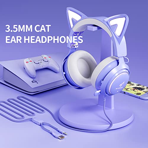 Kitty Headphones Purple Xbox Headset SOMIC Cat Headphones, Purple