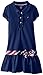 Nautica Girls' Pique Polo Dress with Gold Buttons