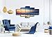 Cao Gen Decor Art-AS40139 5 Panels Framed Wall Art Blue Ocean Sea Canvas Prints Picture Seaview Pictures Painting On Canvas Modern Seascape Home Office