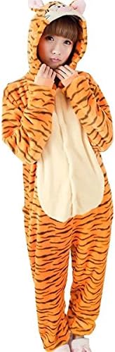 DigerLa Unisex Cosplay Costume Adult Onesies Jumpsuit Pajamas Sleepwear Tiger