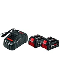 Bosch GXS18V-02N24 - Kit de arranque (18 V, pilas CORE18V y cargador), color negro